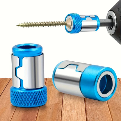 1pc Magnetic Screw Ring Bit Magnetizer Ring Metal Magnetizer Screw, Removable For 1/4 Inch/6.35mm Hex Screwdriver And Power Bits TECHX