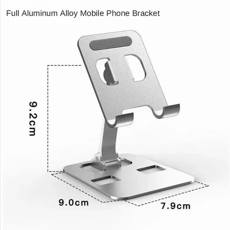 Universal Aluminum Alloy Portable Tablet Holder For iPad Adjustable Flexible Folding Lazy Desktop Live Mobile Phone Stand Mount TECHX